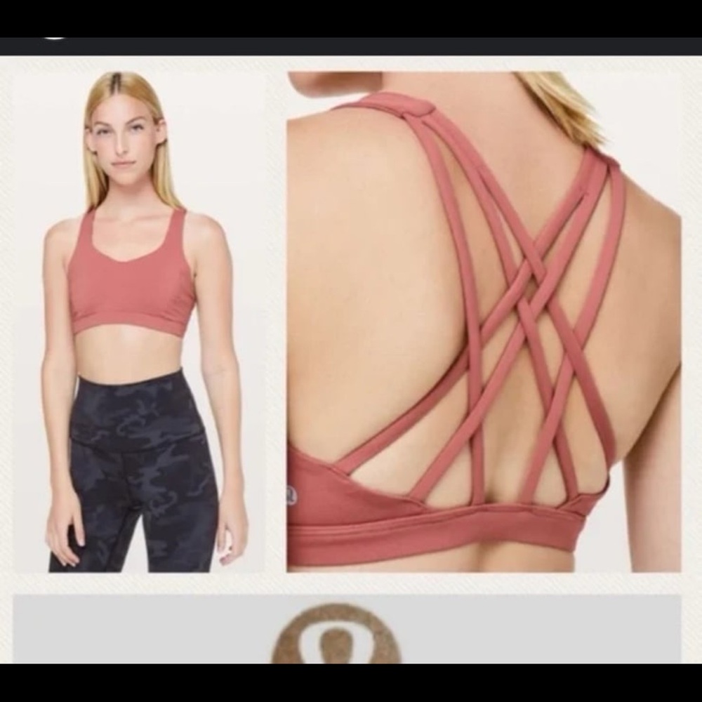Lululemon Sports Bra in Dusty Rose